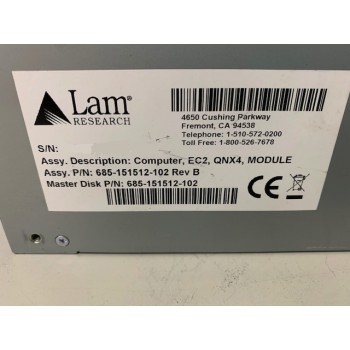 LAM Research 685-151512-102 Computer EC2 QNX4 Module